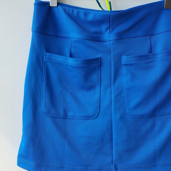 Adidas Neon Blue & yellow Tennis Skirt with shorts - Picture 7 of 8